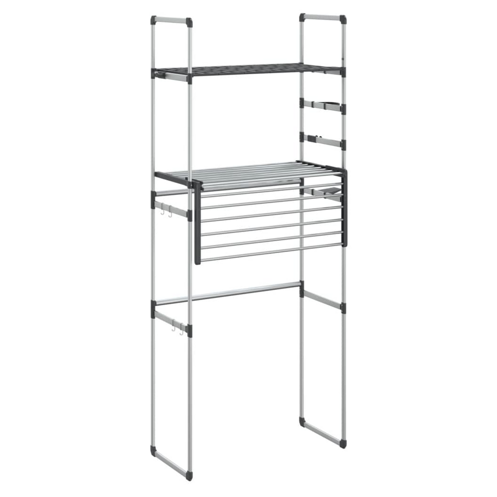 Washing Machine Shelf 77x52x192 cm Aluminium - anydaydirect