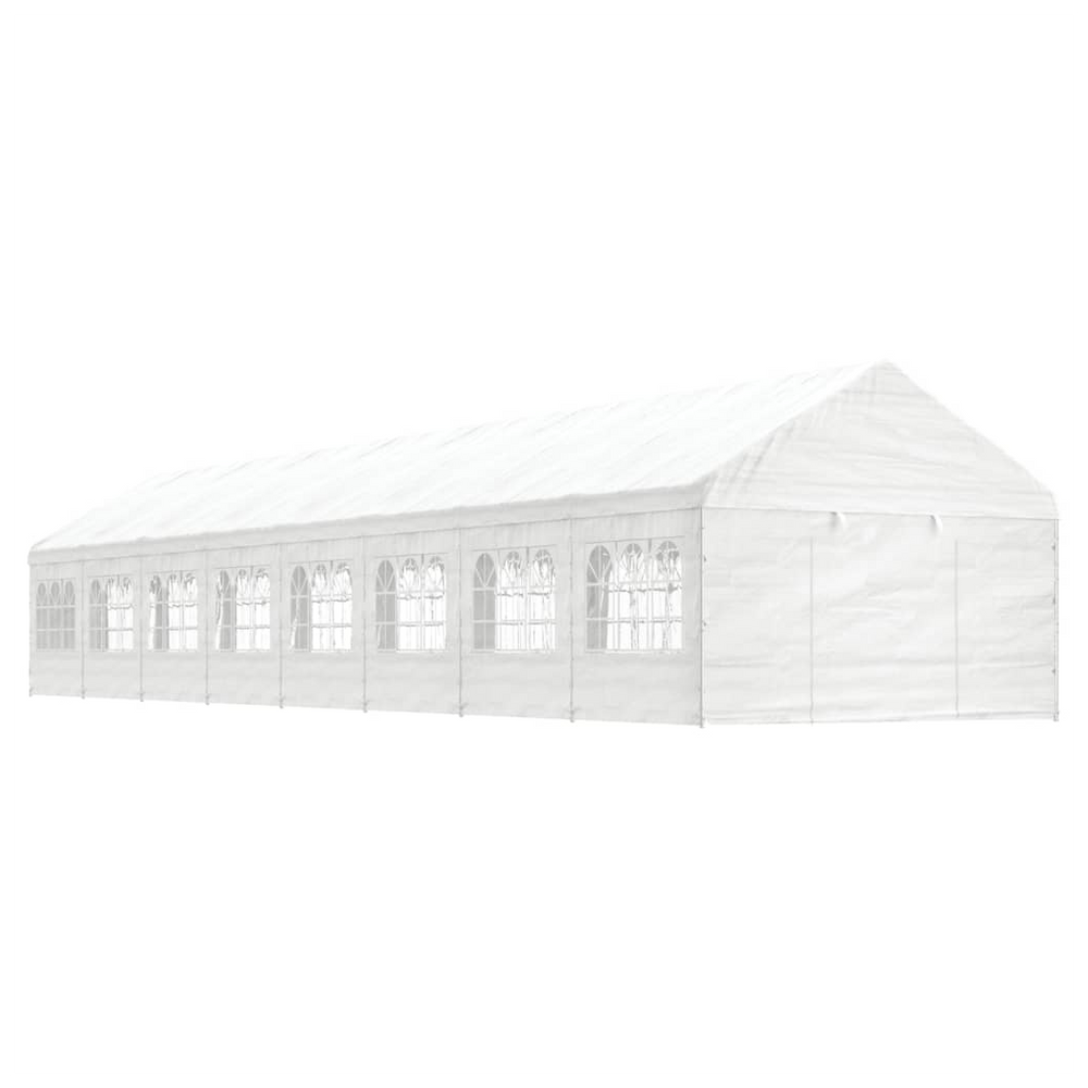 vidaXL Gazebo with Roof White 17.84x4.08x3.22 m Polyethylene - anydaydirect