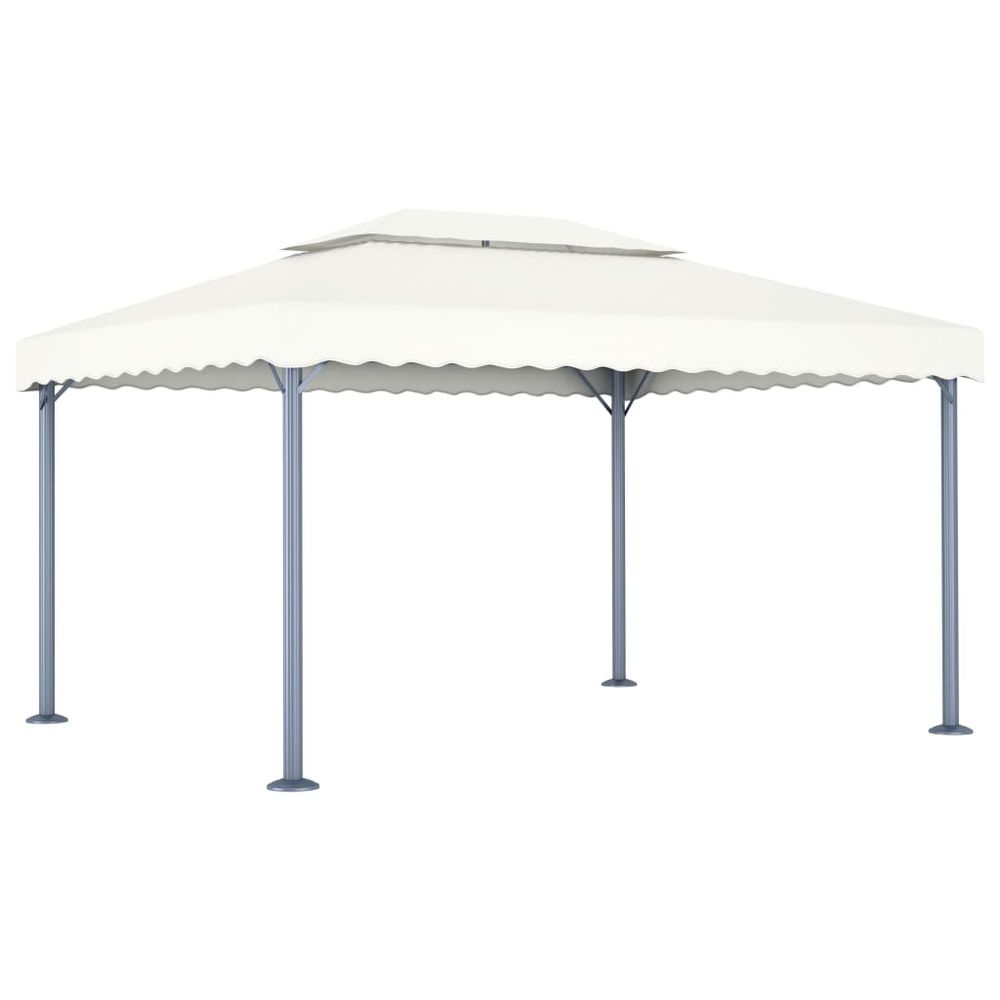 Gazebo 400x300 cm Cream Aluminium - anydaydirect