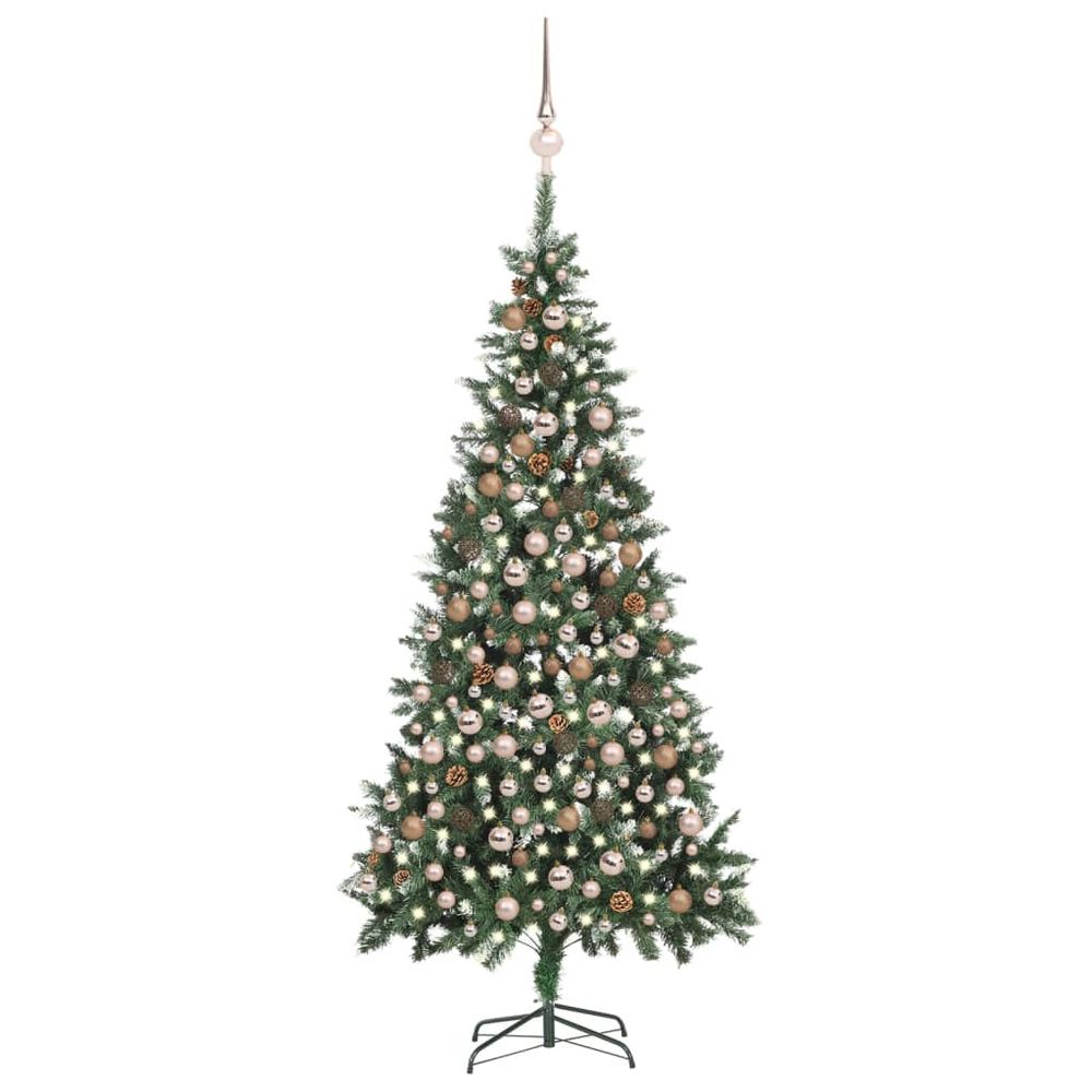 Artificial Christmas Tree with LEDs&Ball Set Green 150 cm - anydaydirect