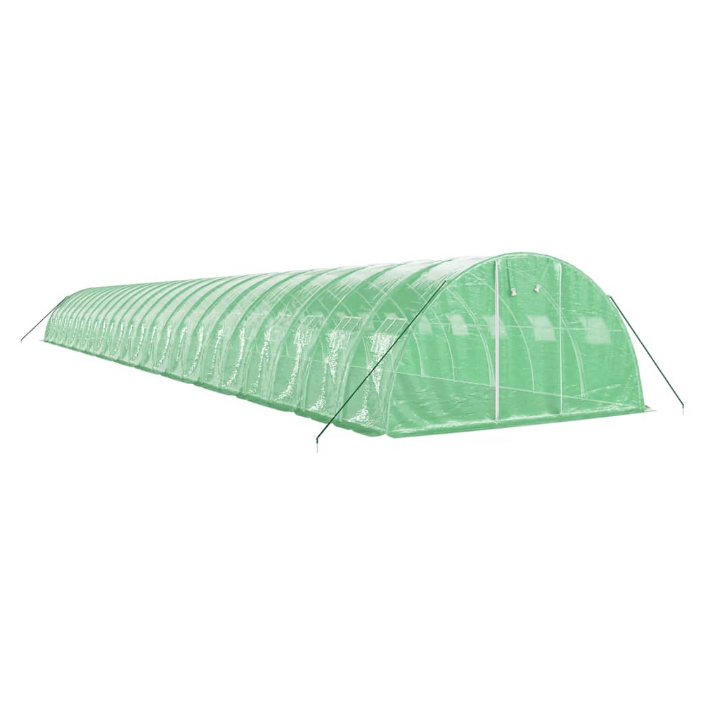 vidaXL Greenhouse with Steel Frame Green 96 m² 24x4x2 m - anydaydirect