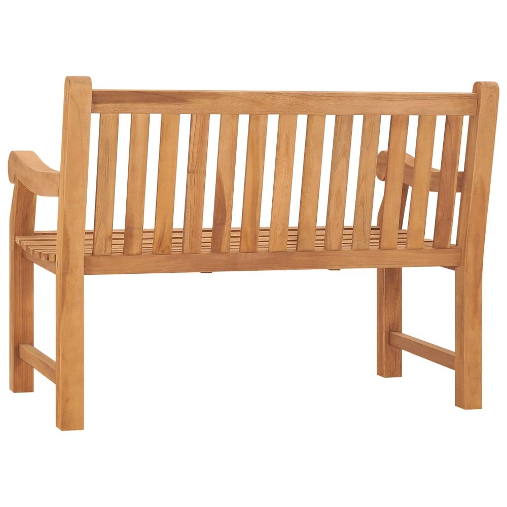 Garden Bench 114 cm Solid Teak Wood - anydaydirect