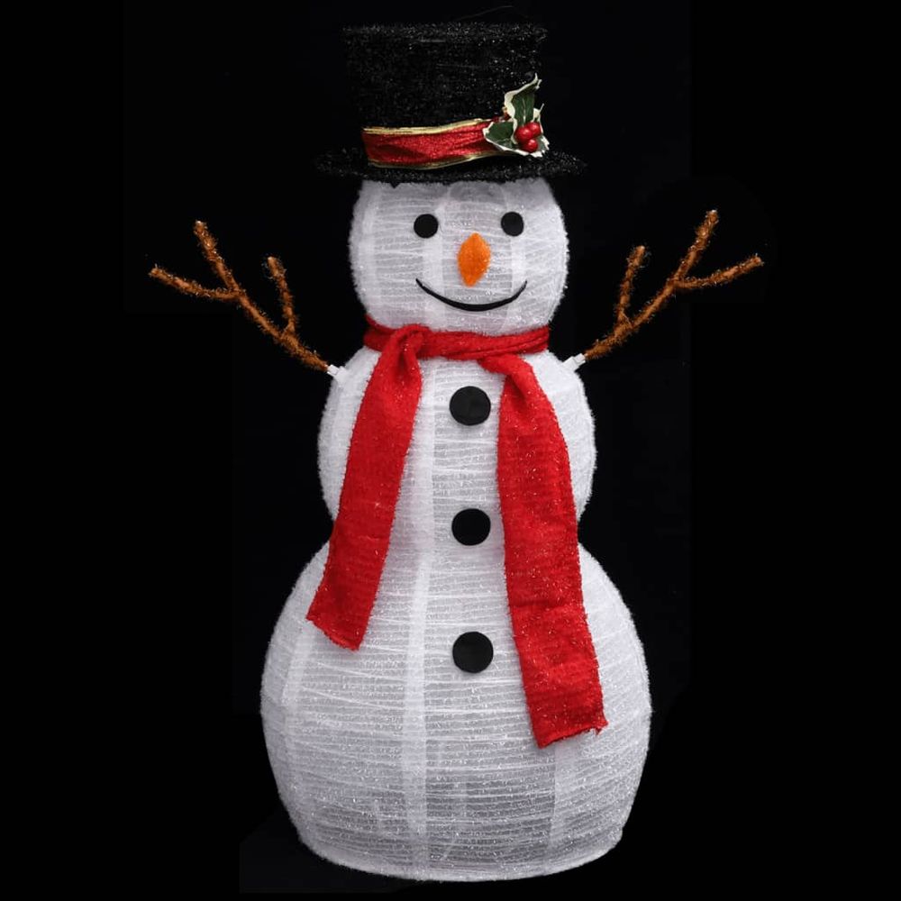 Decorative Christmas Snowman Figure with LED Luxury Fabric 90cm to 180 cm - anydaydirect