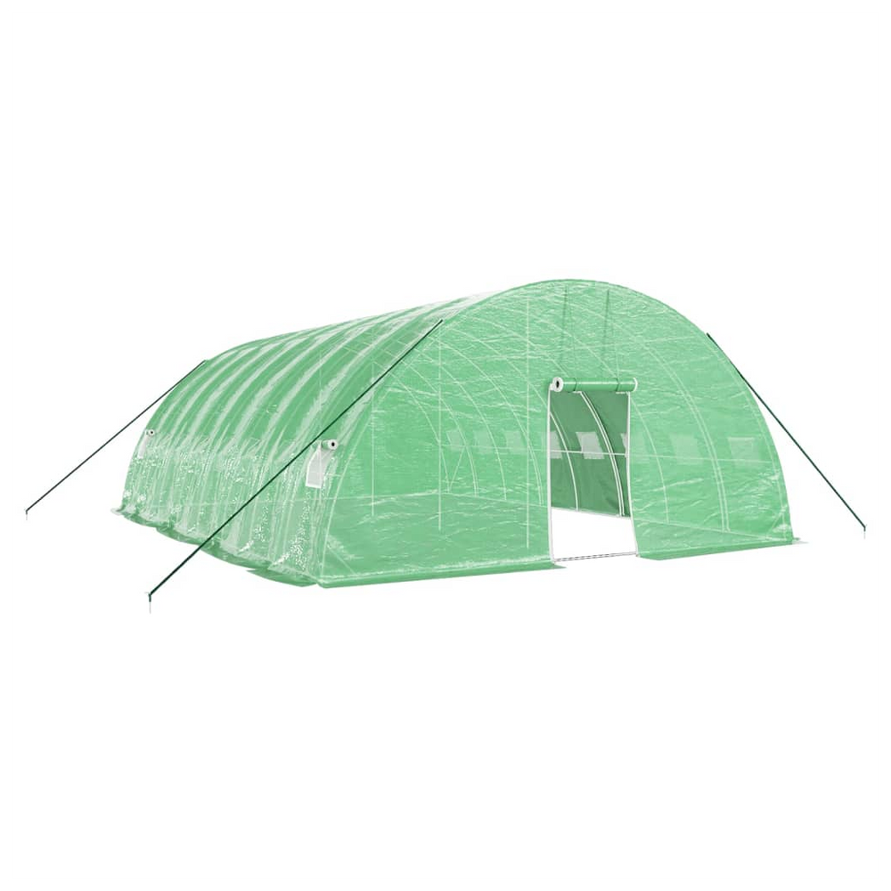 vidaXL Greenhouse with Steel Frame Green 48 m² 8x6x2.85 m - anydaydirect