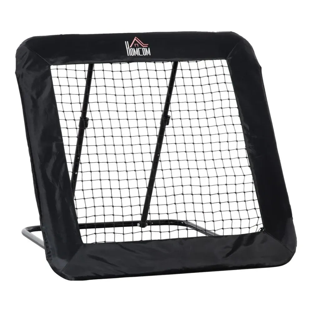 Football Training Net Training Rebounder Net w/ Adjustable Angles - Black - anydaydirect