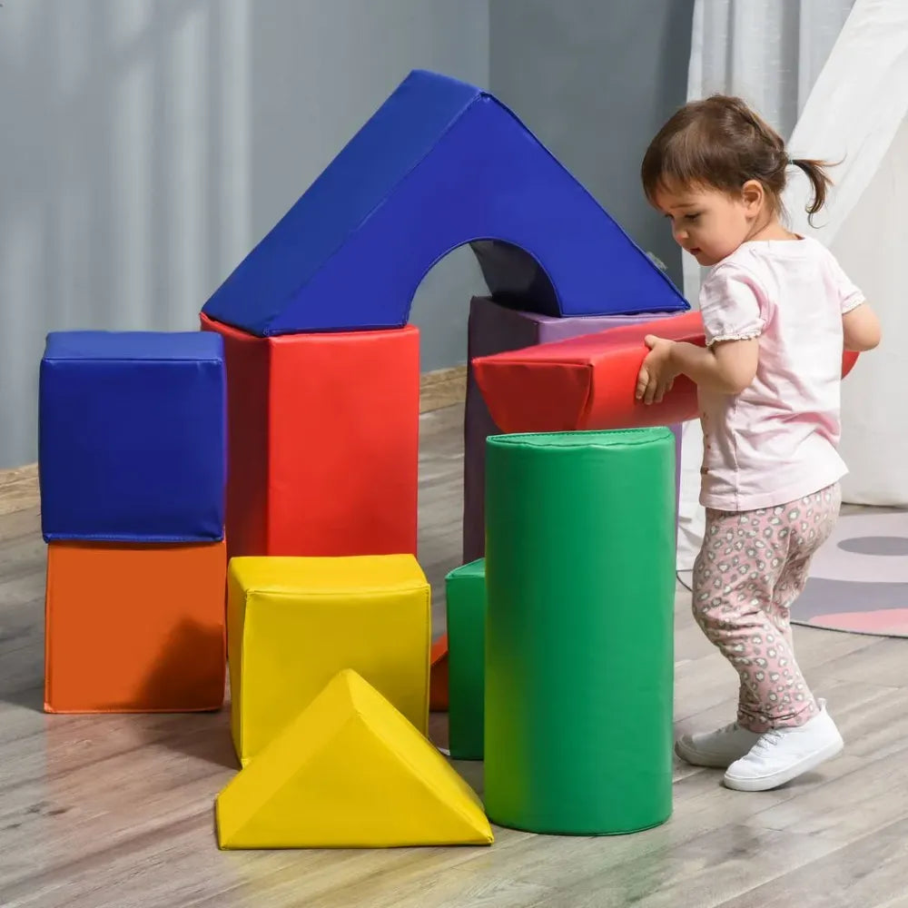 11 Pcs Kids Soft Foam Puzzle Play Blocks Set Learning Toddler Activity Fun Toy - anydaydirect