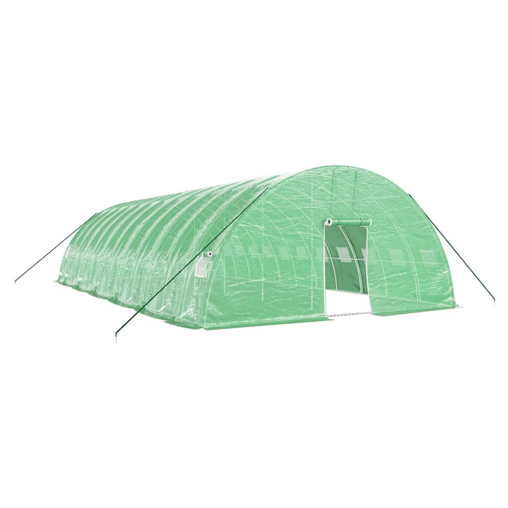 vidaXL Greenhouse with Steel Frame Green 72 m² 12x6x2.85 m - anydaydirect