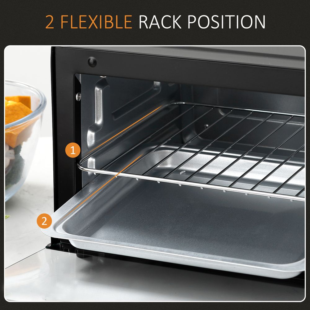 Mini Oven, 9L Countertop Electric Grill, Toaster Oven  750W - anydaydirect