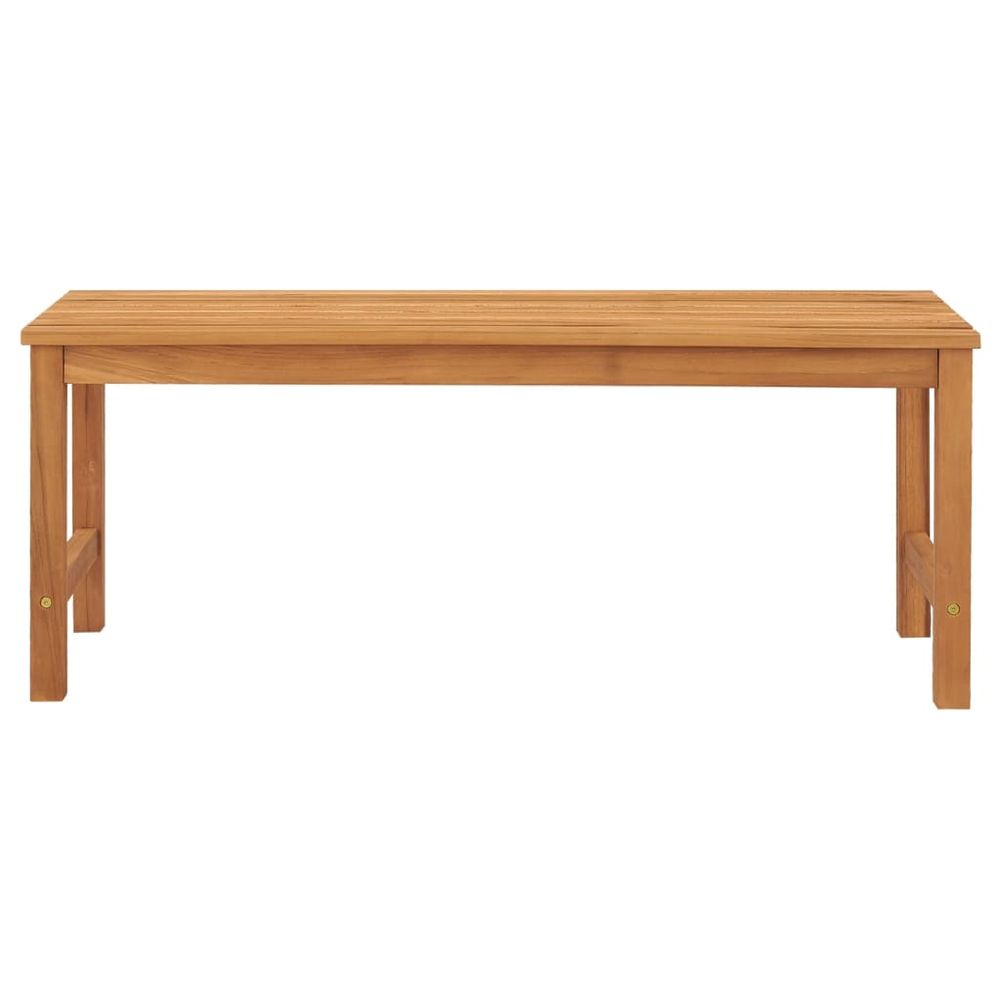 Garden Bench 114 cm Solid Teak Wood - anydaydirect