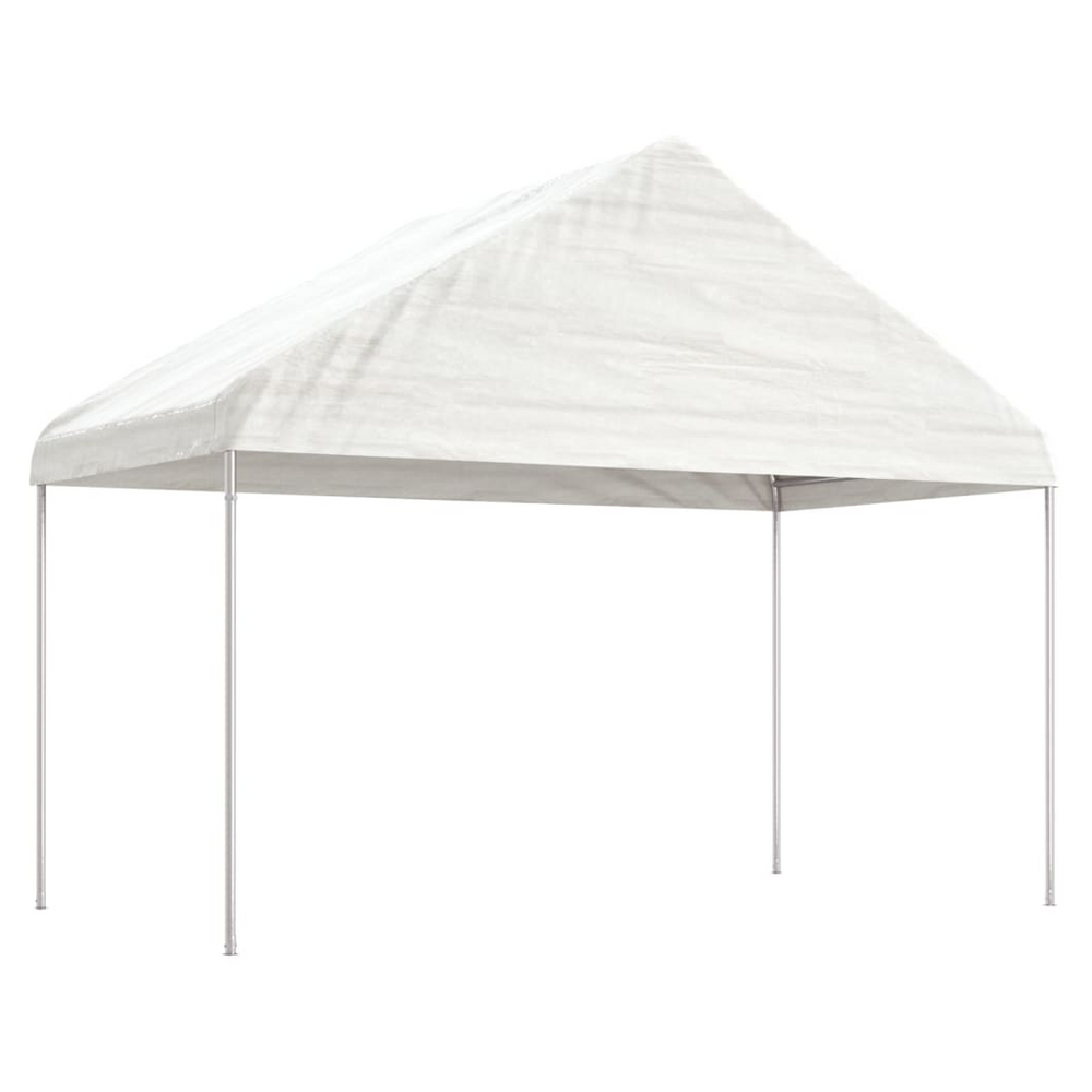 vidaXL Gazebo with Roof White 20.07x4.08x3.22 m Polyethylene - anydaydirect