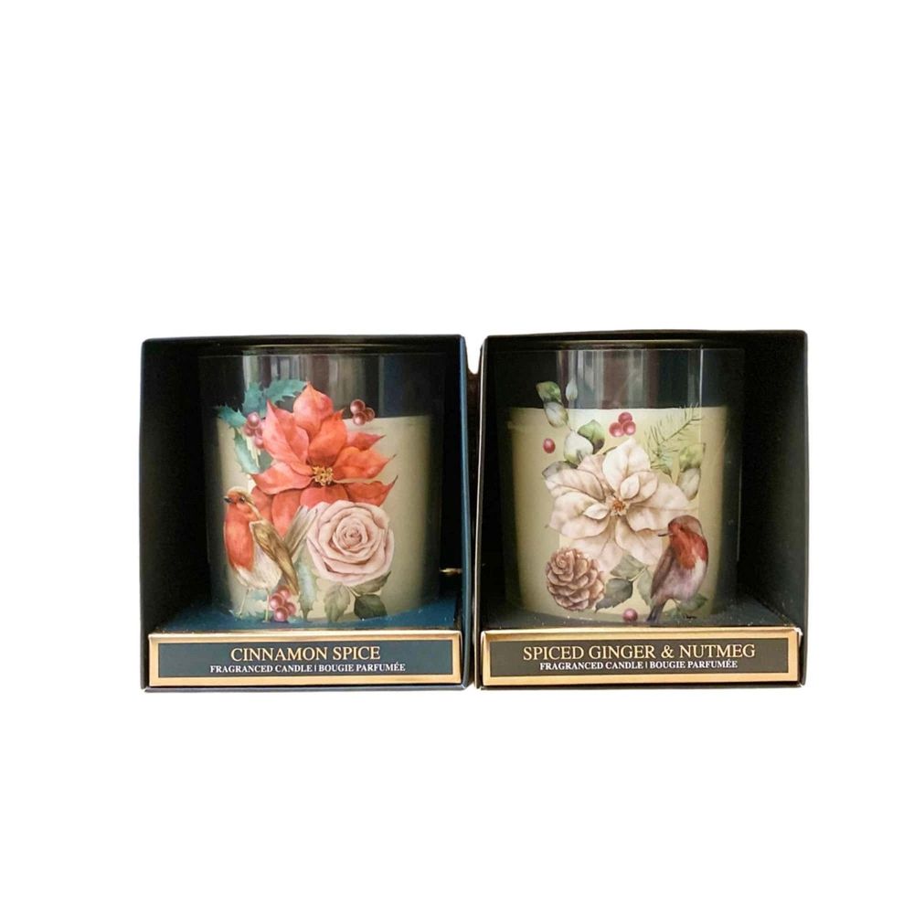 Christmas Spice Candle Pot In Gift Box Set Of Two - anydaydirect