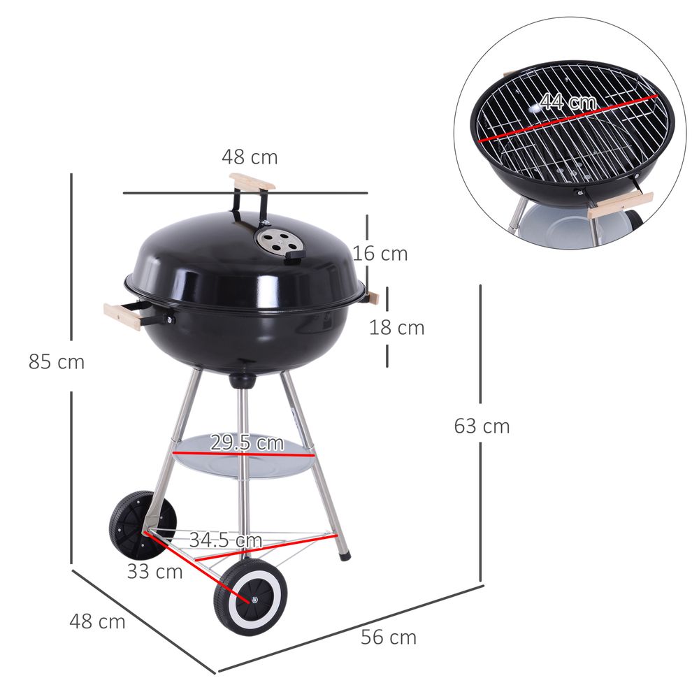 Outsunny BBQ Grill,  85H cm - anydaydirect