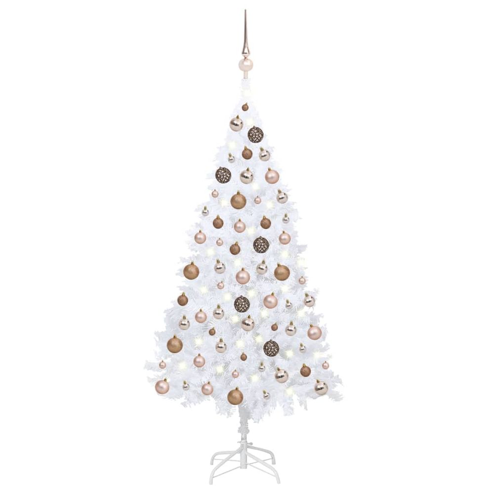 Artificial Christmas Tree with LEDs & Ball Set 120 cm - 240cm - anydaydirect