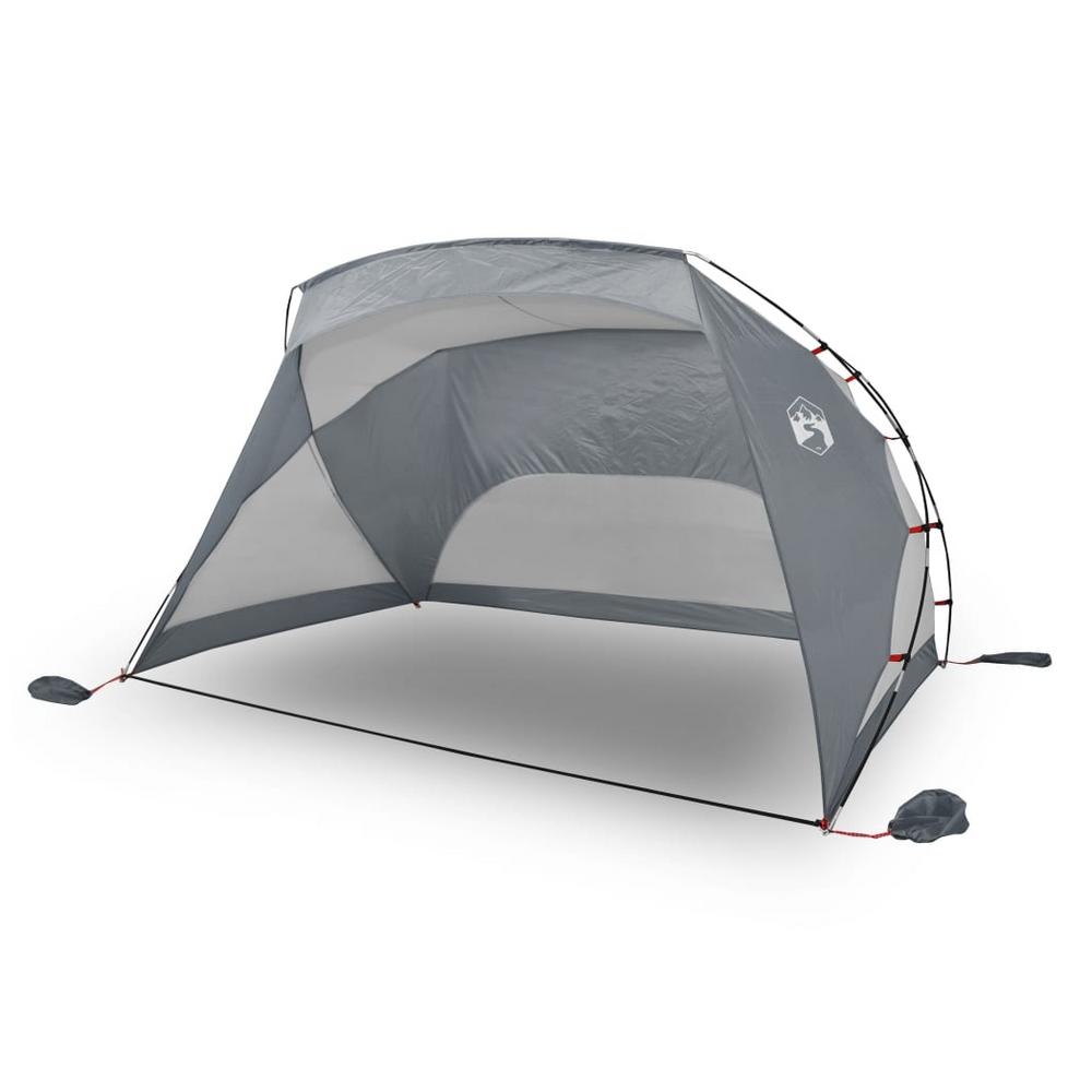 vidaXL Beach Tent Grey 274x178x170/148 cm 185T Taffeta - anydaydirect