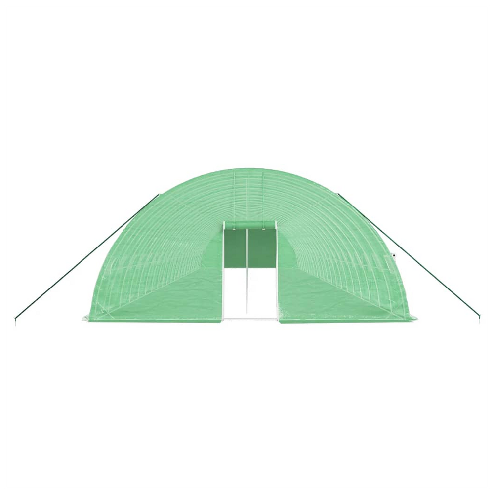 vidaXL Greenhouse with Steel Frame Green 132 m² 22x6x2.85 m - anydaydirect