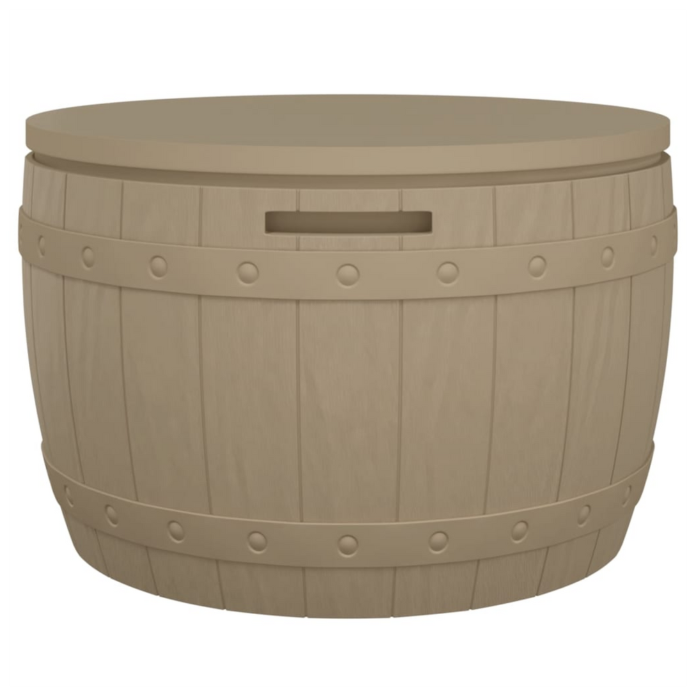 3-in-1 Garden Storage Box Light Brown Polypropylene - anydaydirect