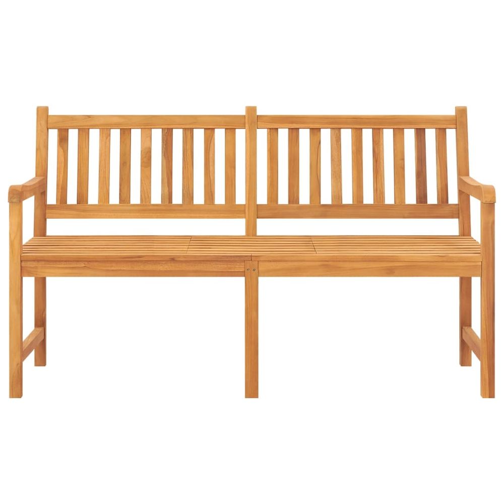 3-Seater Garden Bench with Table 150 cm Solid Teak Wood - anydaydirect