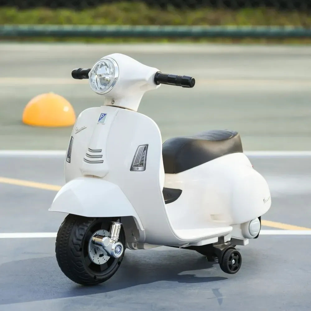 Vespa Licensed Kids Ride On Motorcycle 6V Battery Powered Electric Toys - anydaydirect