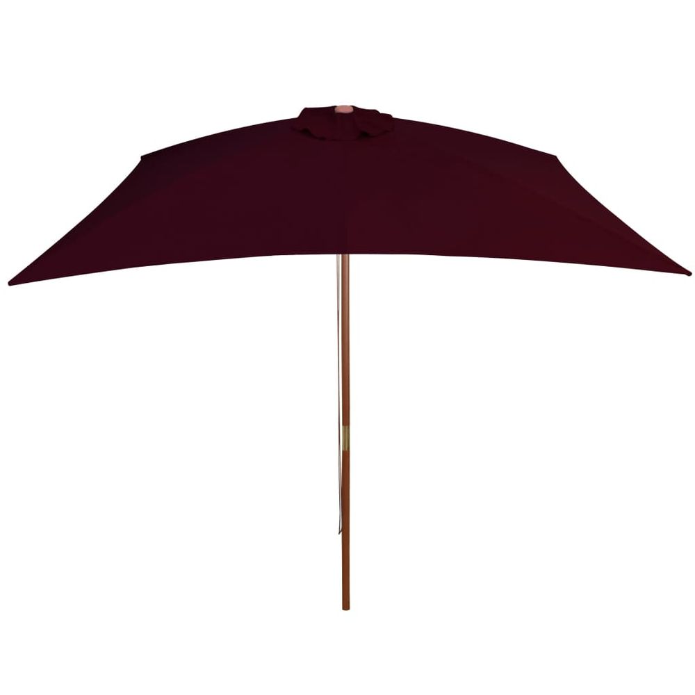 Outdoor Parasol with Wooden Pole 200x300 cm - anydaydirect