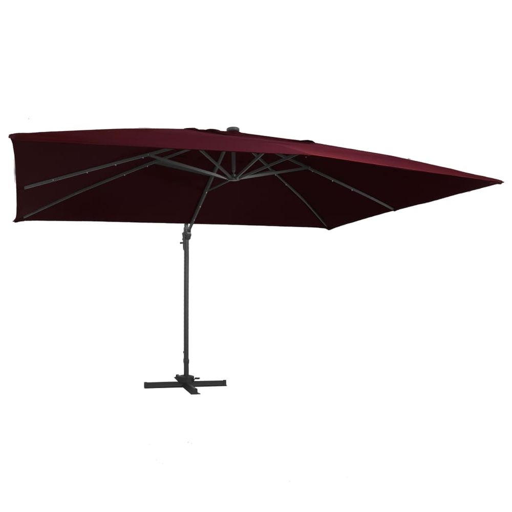 Cantilever Umbrella with LED Lights 400x300 cm - anydaydirect
