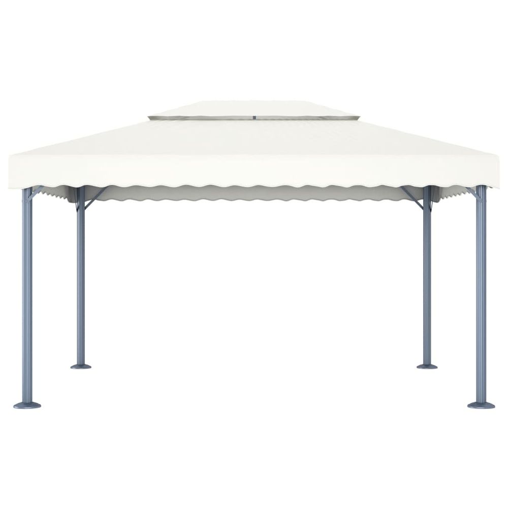 Gazebo 400x300 cm Cream Aluminium - anydaydirect