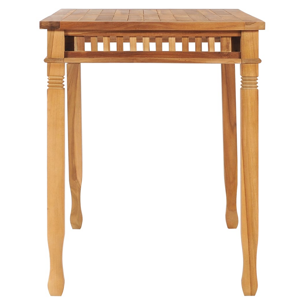 Garden Dining Table 120x65x80 cm Solid Teak Wood - anydaydirect