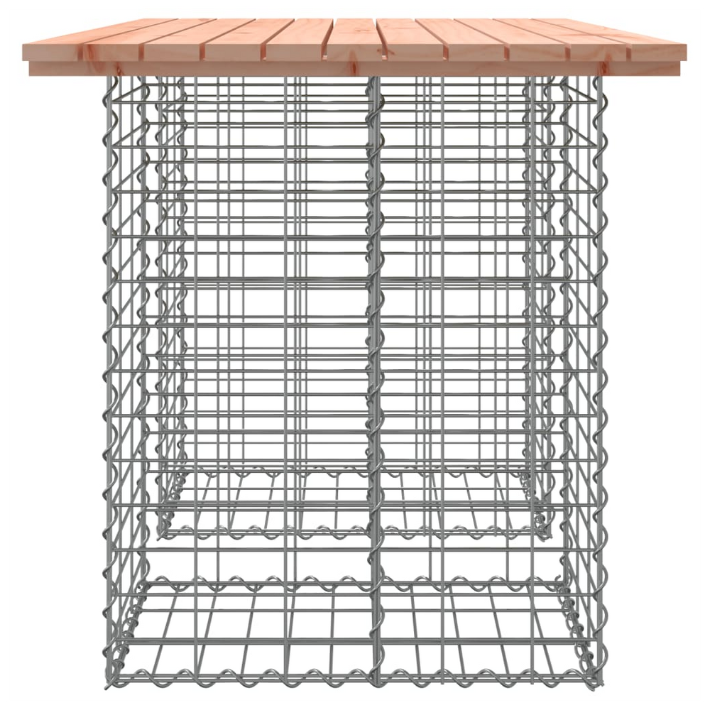 vidaXL Garden Bench Gabion Design 100x70x72 cm Solid Wood Douglas - anydaydirect