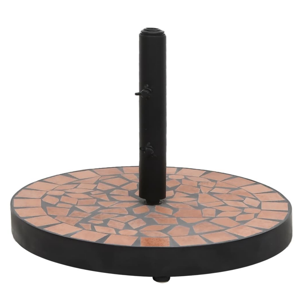 Parasol Base Terracotta Round 12 kg - anydaydirect