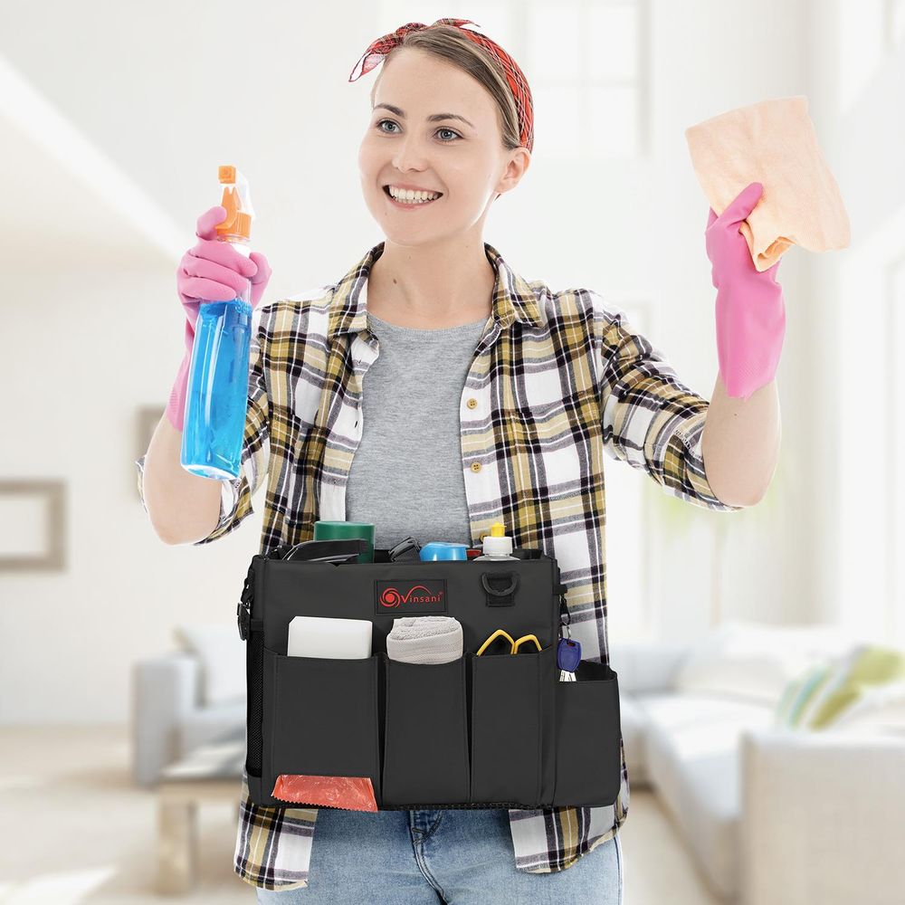 Cleaning Caddy Multifunctional Storage Organiser Bag - anydaydirect