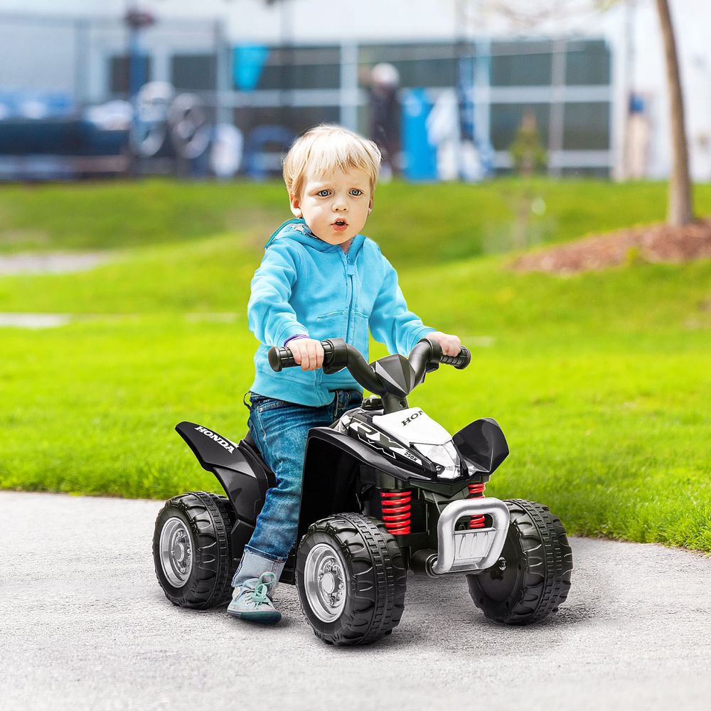 Honda Licensed Kids Electric Quad Bike 6V ATV Ride On 1.5-3 Years Black - anydaydirect