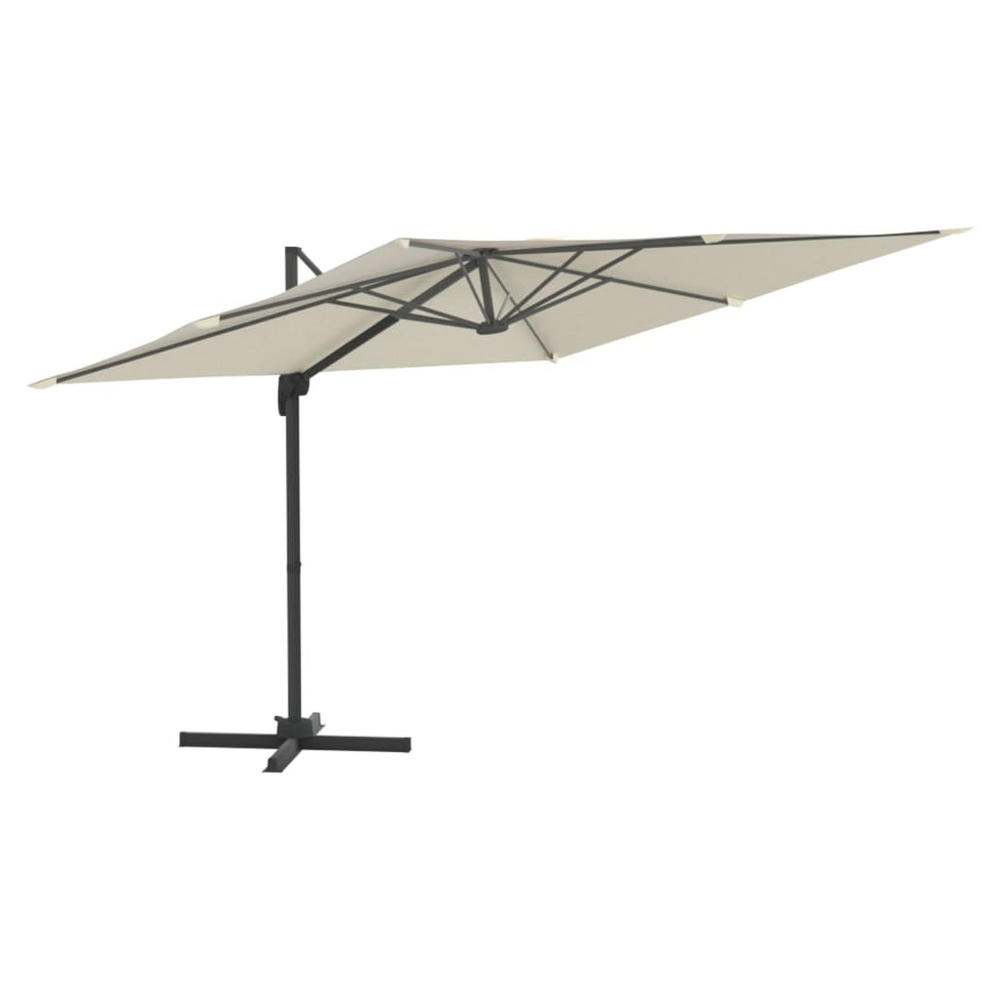 Cantilever Umbrella with Aluminium Pole Sand White 300x300 cm - anydaydirect