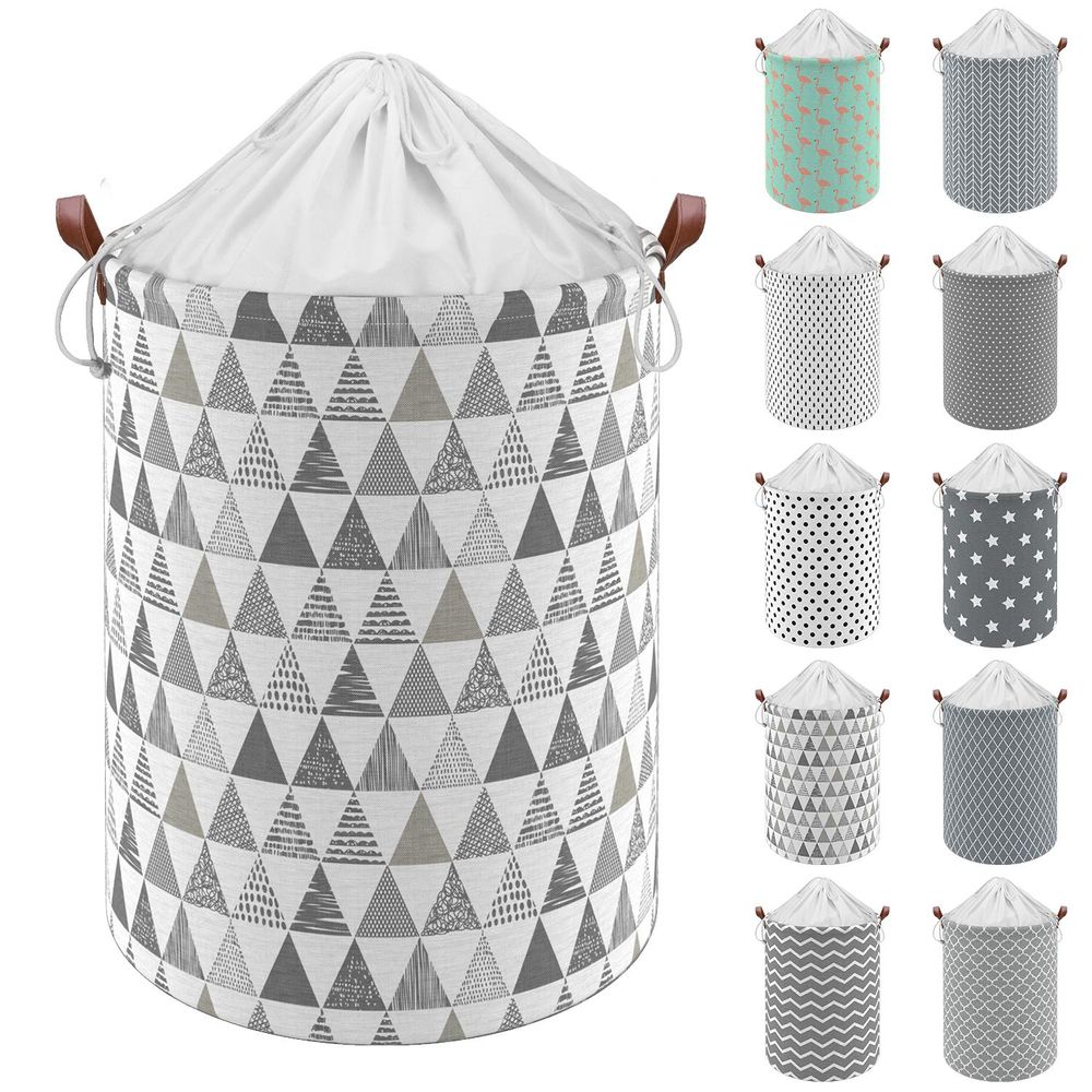 Freestanding Laundry Basket Storage Sorter with Drawstring Lid - anydaydirect