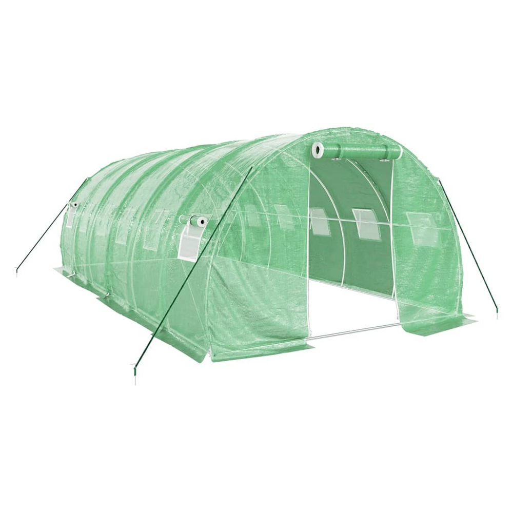 vidaXL Greenhouse with Steel Frame Green 18 m² 6x3x2 m - anydaydirect