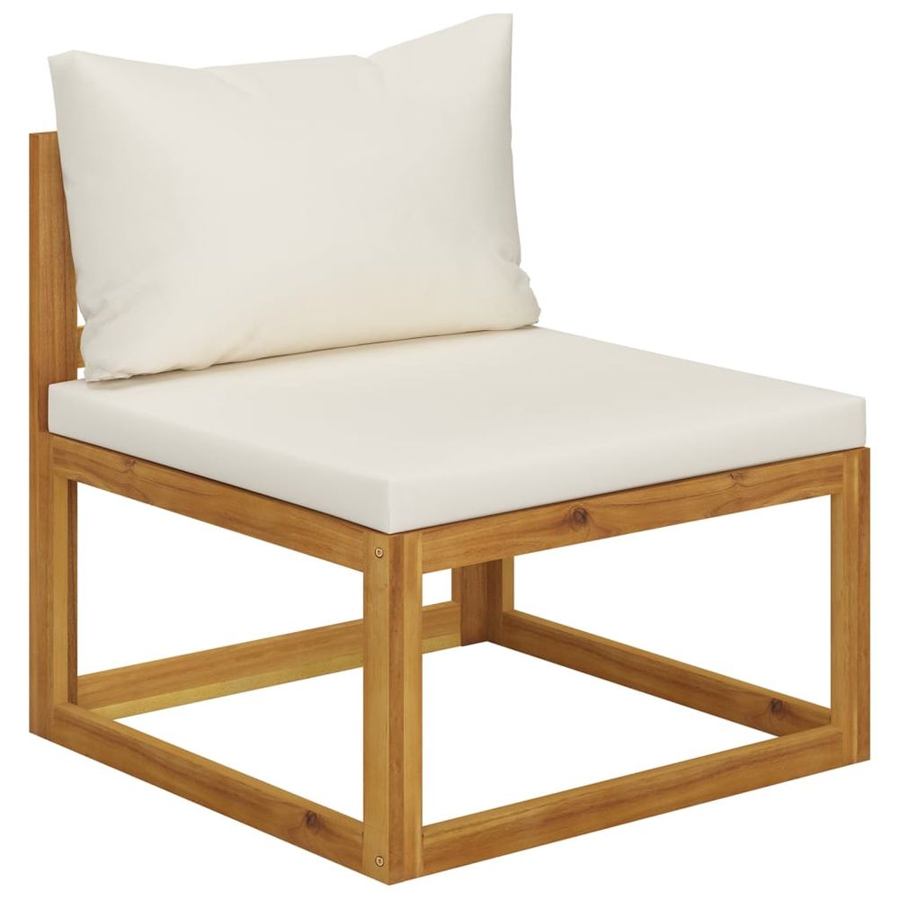 9 Piece Garden Lounge Set with Cushions Solid Wood Acacia (UK/IE/FI/NO only) - anydaydirect