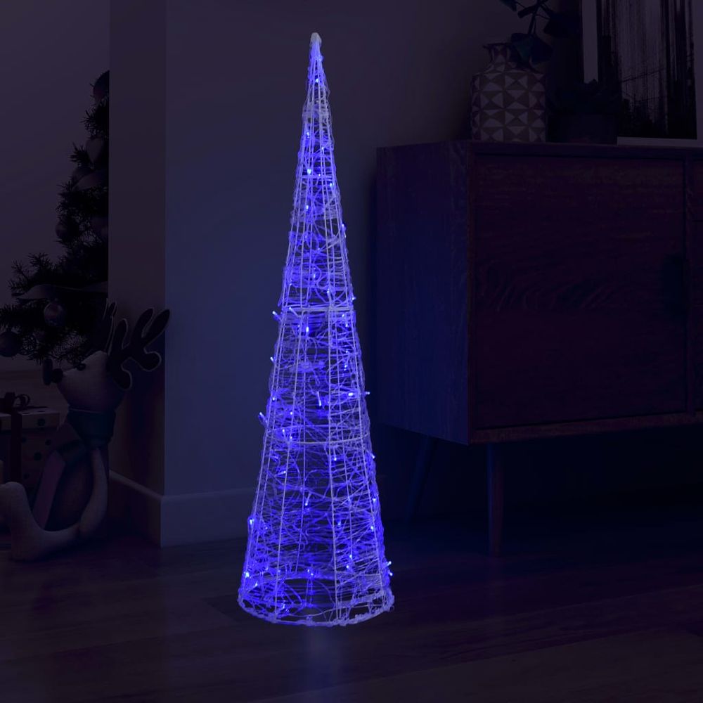 Acrylic Decorative Pyramid LED Light Cone Warm White 60 cm - anydaydirect