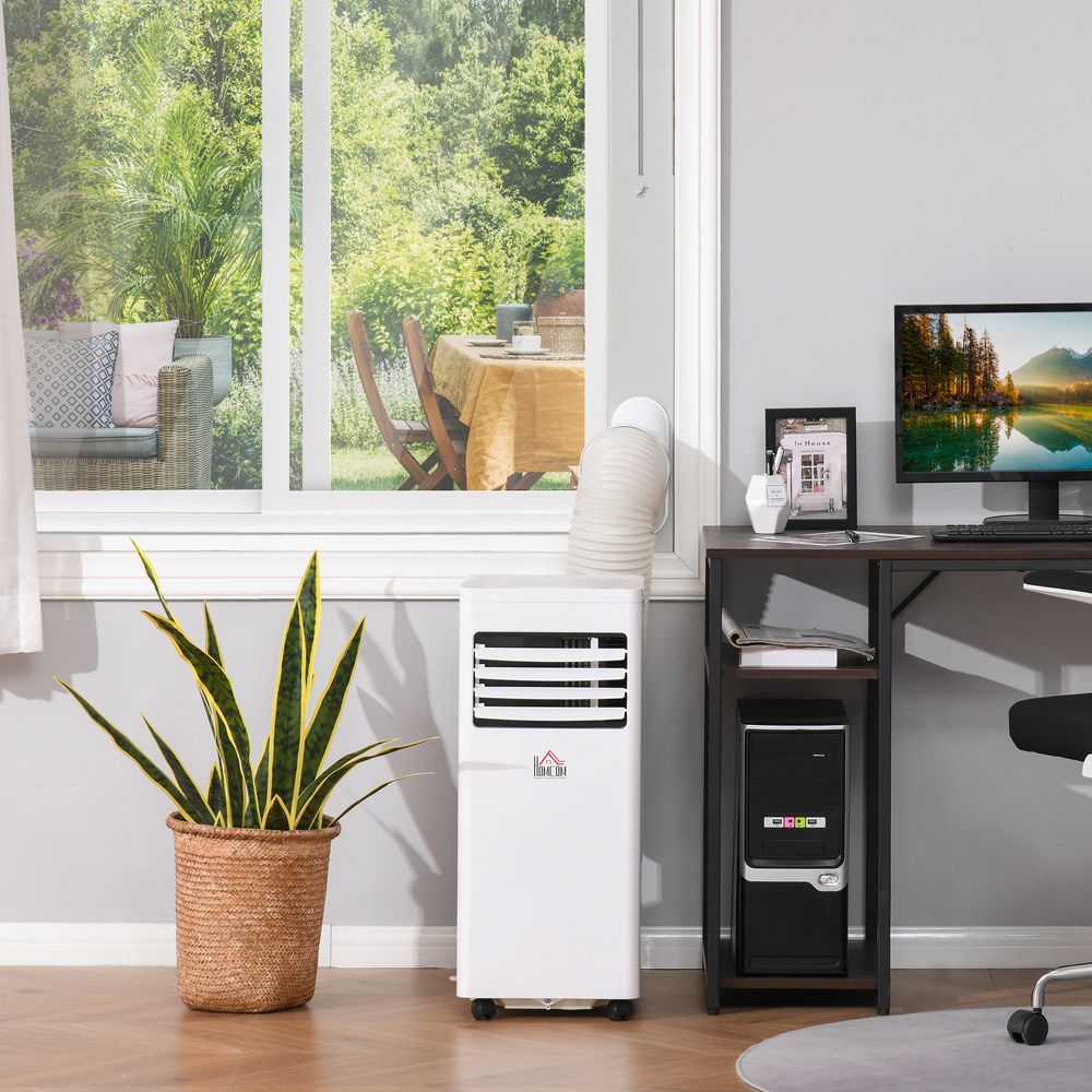 Mobile Air Conditioner White W/ Remote Control Cooling Ventilating 765W HOMCOM - anydaydirect