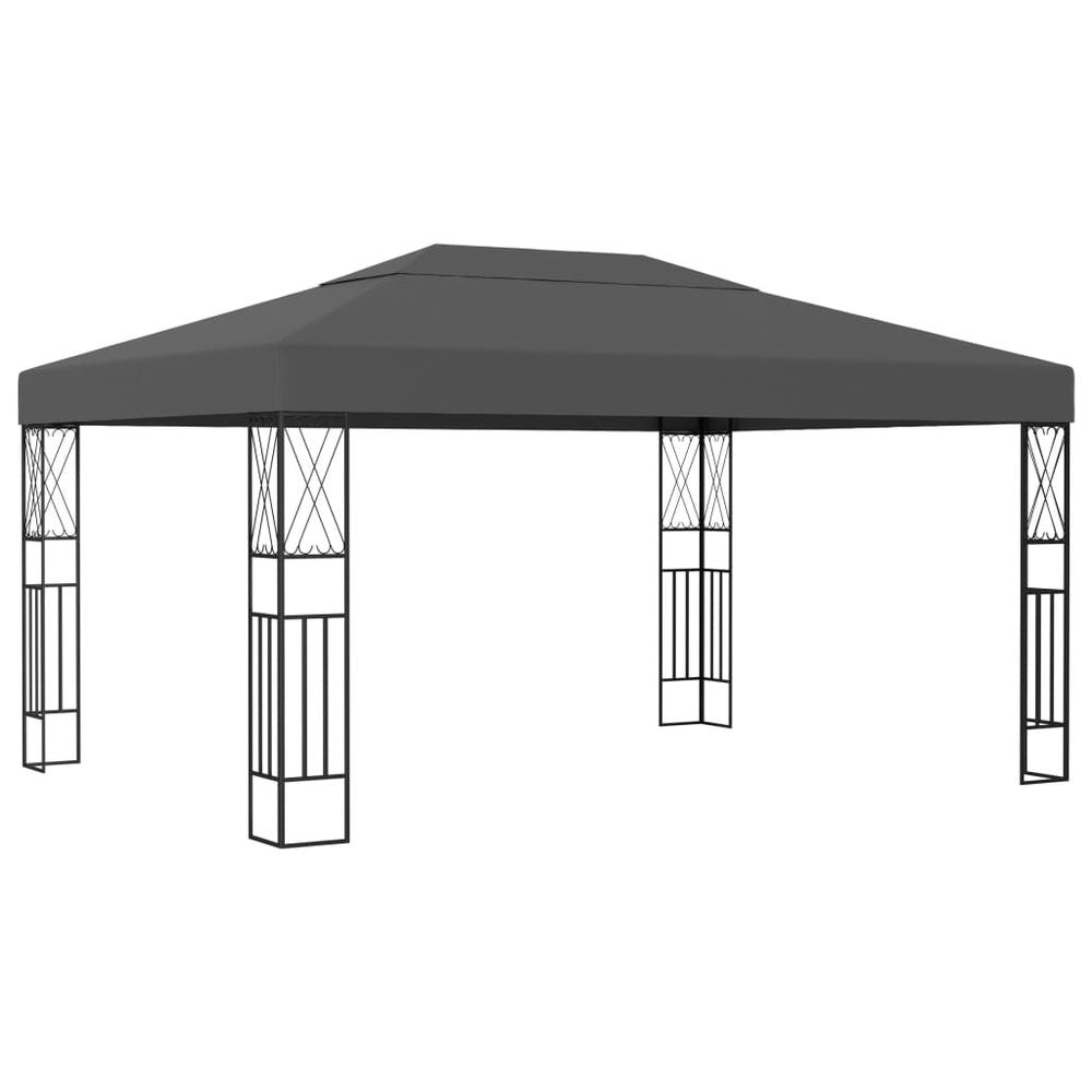 Gazebo 3x3 m Cream Fabric - anydaydirect