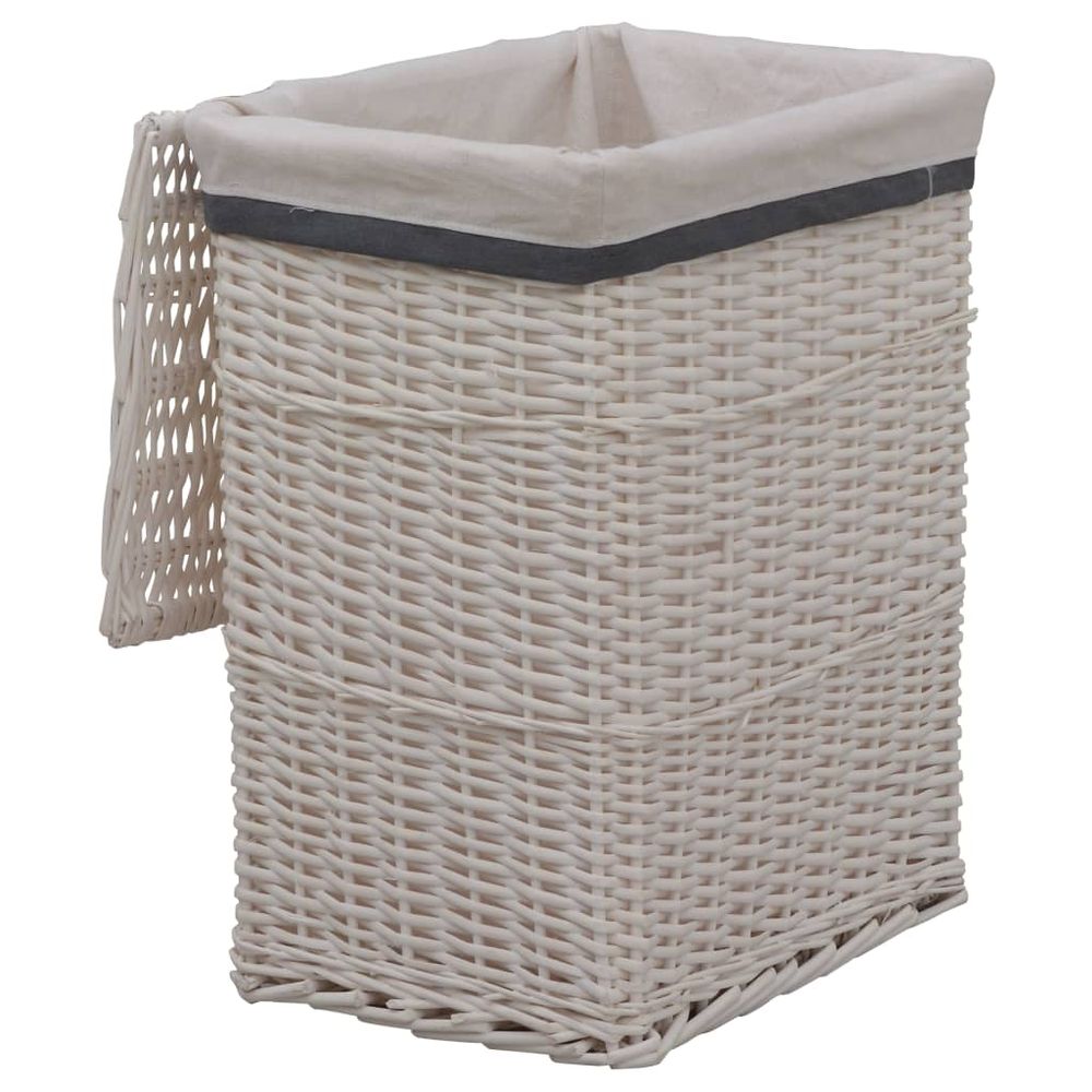 Laundry Basket White Willow - anydaydirect
