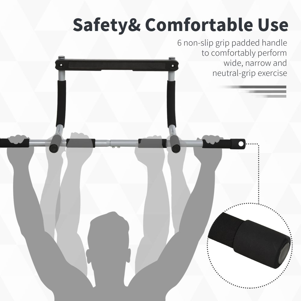 Indoor Fitness Door Horizontal Bar Pull-ups Home Gym Upper Body Workout - anydaydirect