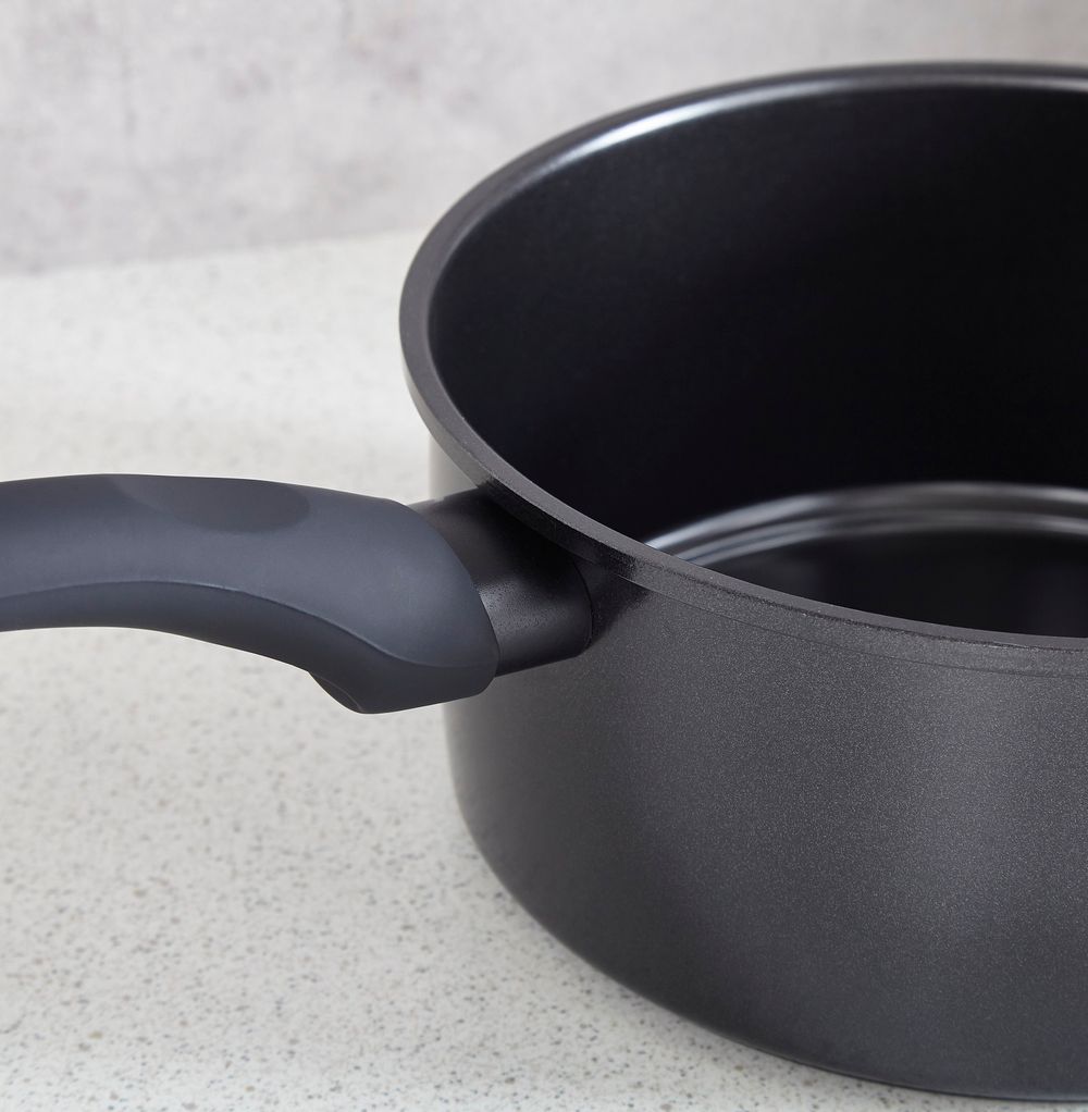 Cermalon 5 Piece Black Carbon Steel Cookware Set - anydaydirect