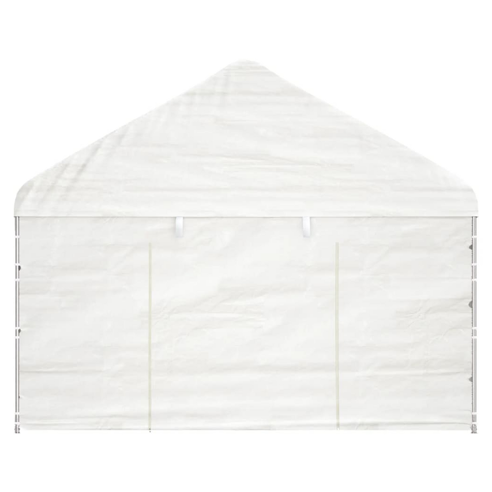 vidaXL Gazebo with Roof White 15.61x4.08x3.22 m Polyethylene - anydaydirect