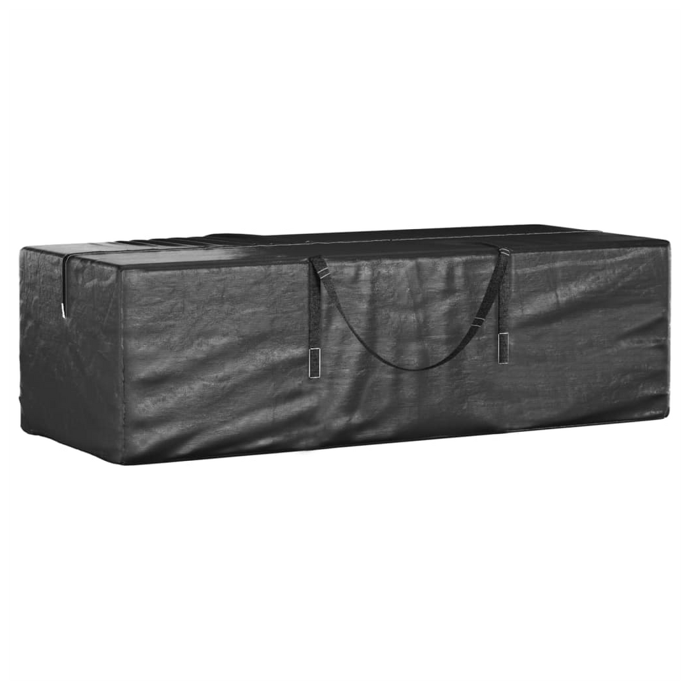 Garden Cushion Storage Bag Black 135x40x55 cm Polyethylene - anydaydirect