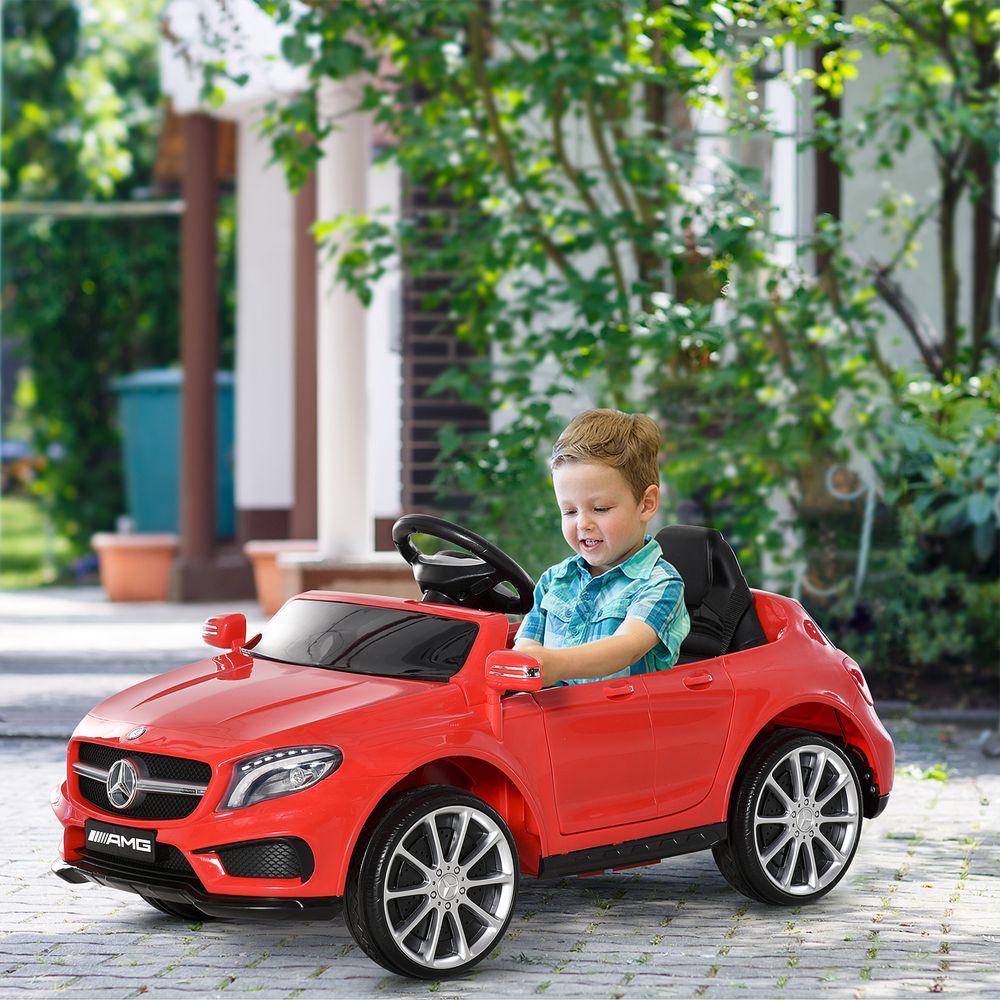 6V Licensed Mercedes Benz Kids Ride On Car W/ Remote Light Music Red - anydaydirect