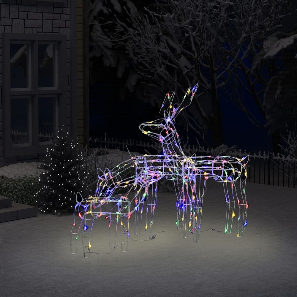 3 Piece Christmas Light Display Reindeers 229 LEDs - anydaydirect