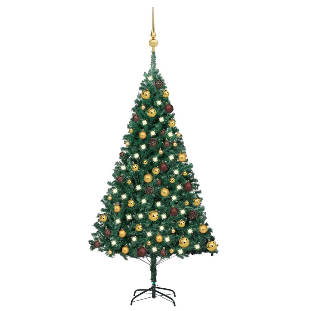 Artificial Christmas Tree with LEDs & Ball Set 120 cm - 240cm - anydaydirect