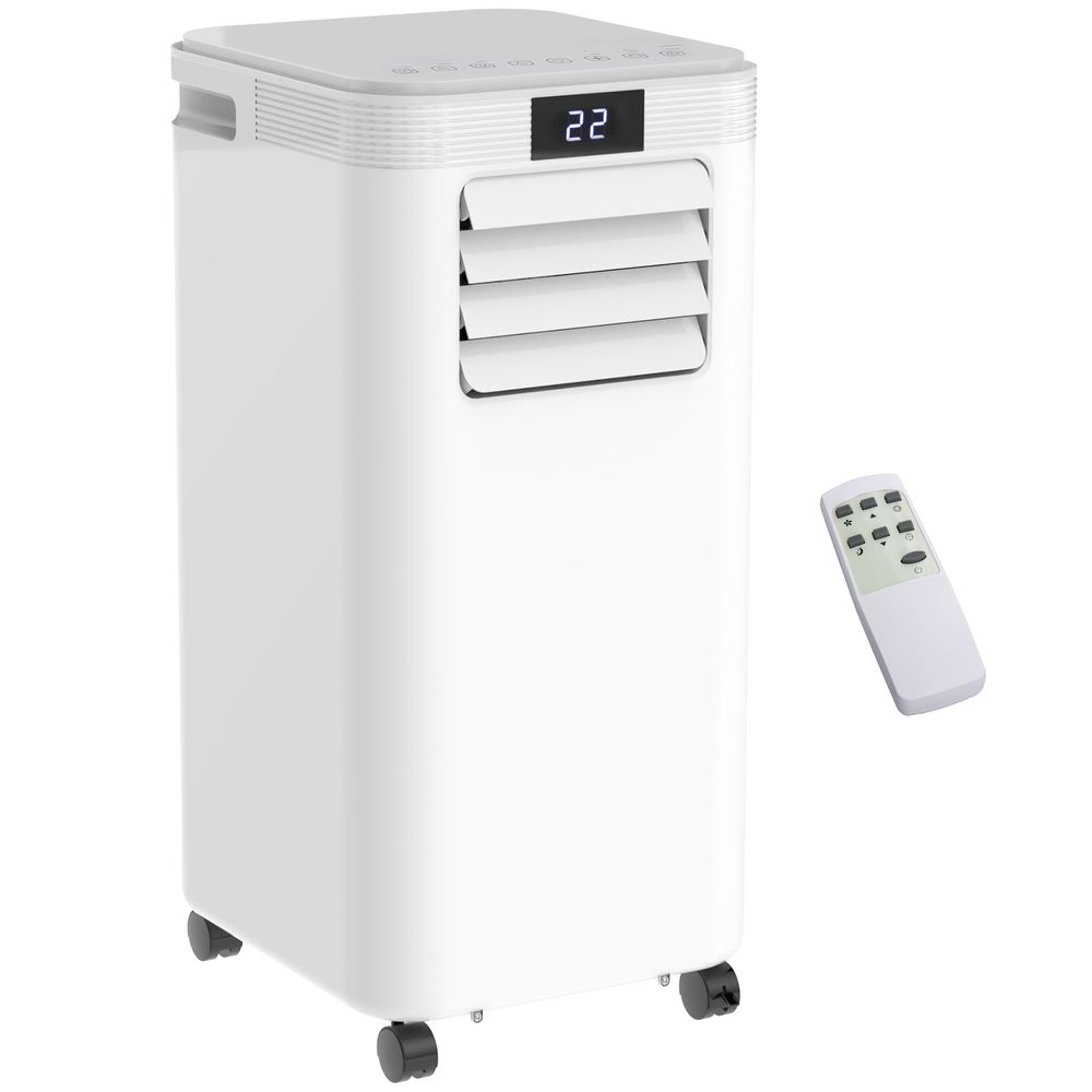 8000BTU Portable Air Conditioner 4 Modes LED Display Timer Home Office HOMCOM - anydaydirect