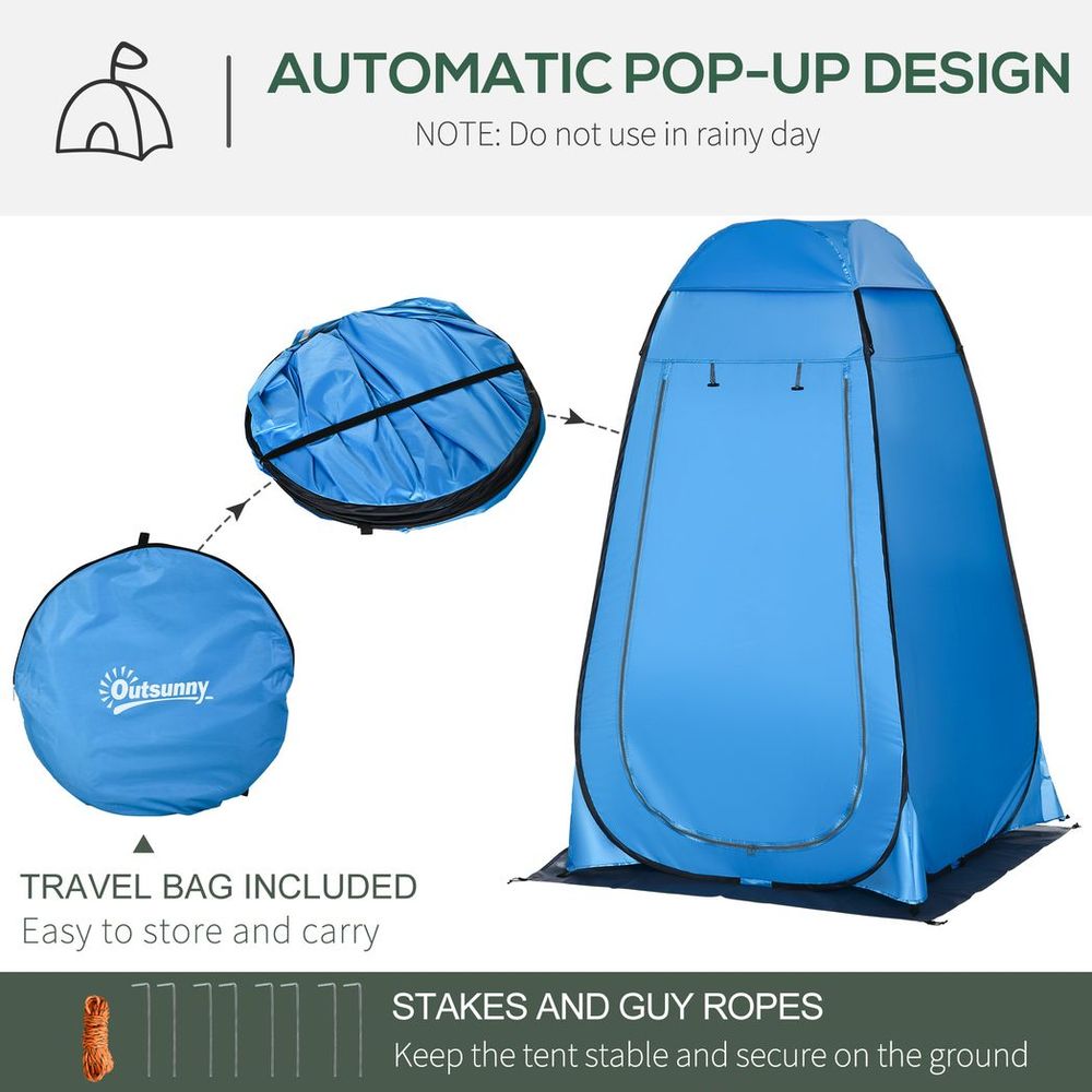 Camping Shower Tent w/ Pop Up Design, Outdoor Dressing Changing Room - anydaydirect