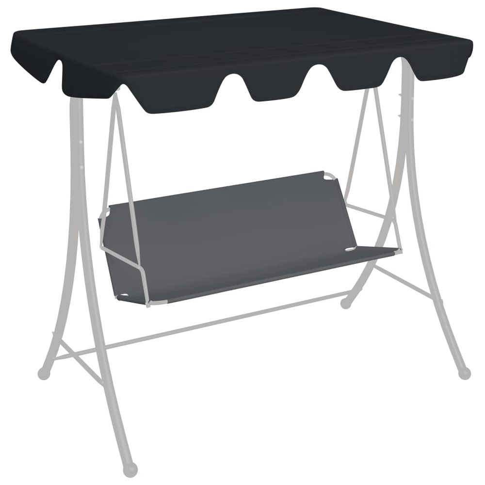 Replacement Canopy for Garden Swing  210 x 146 cm to 248 x 186 cm - anydaydirect