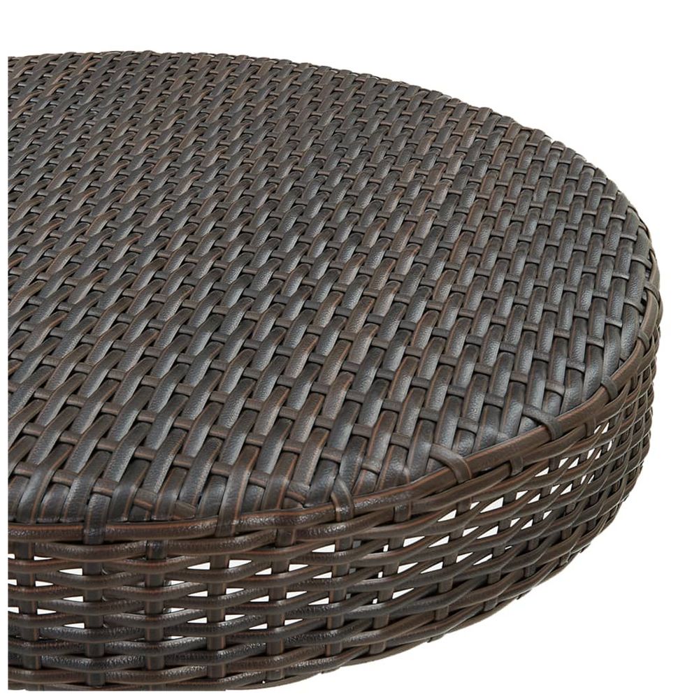 Garden Table Brown 60.5x106 cm Poly Rattan - anydaydirect