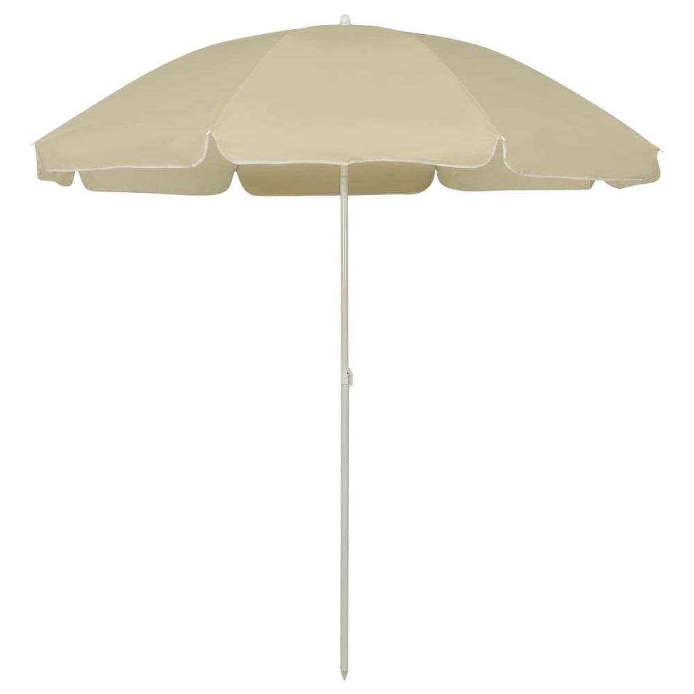 Beach Umbrella Sand Yellow 240 cm - anydaydirect